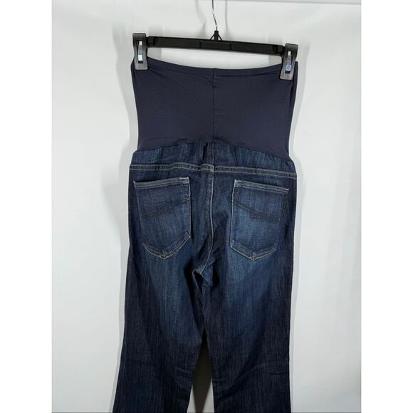 Gap Maternity long and lean dark wash jean size 27/4R - Picture 3 of 7